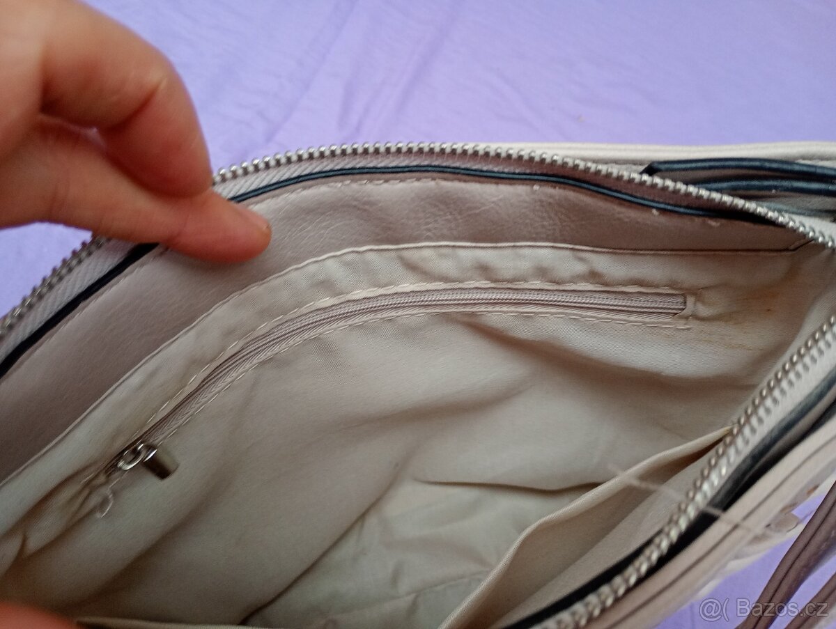 Kabelka béžová perleťová d - 8