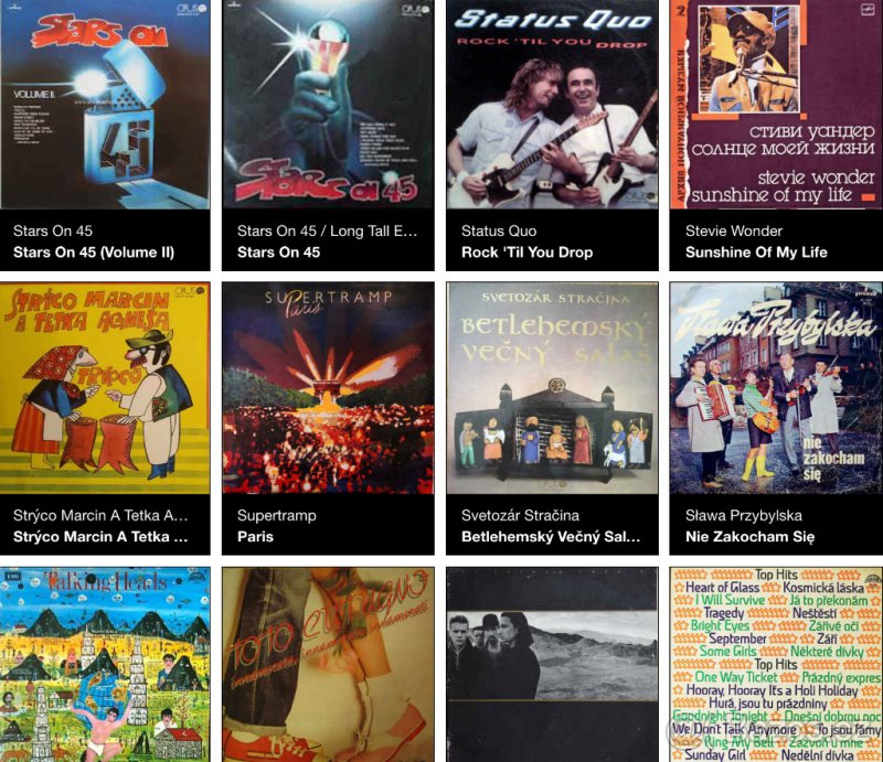 VINTAGE VINYL- LP PLATNE 1 - 8