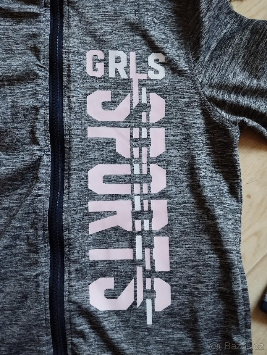 Béžová/melír/smetana mikina+sako vel.146/152/158//10-13 let - 8