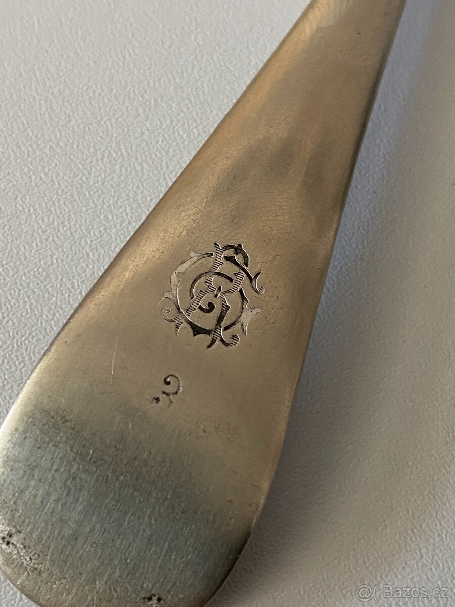 vidličky staré vidličky alpaka příbory značené postříbřené - 8