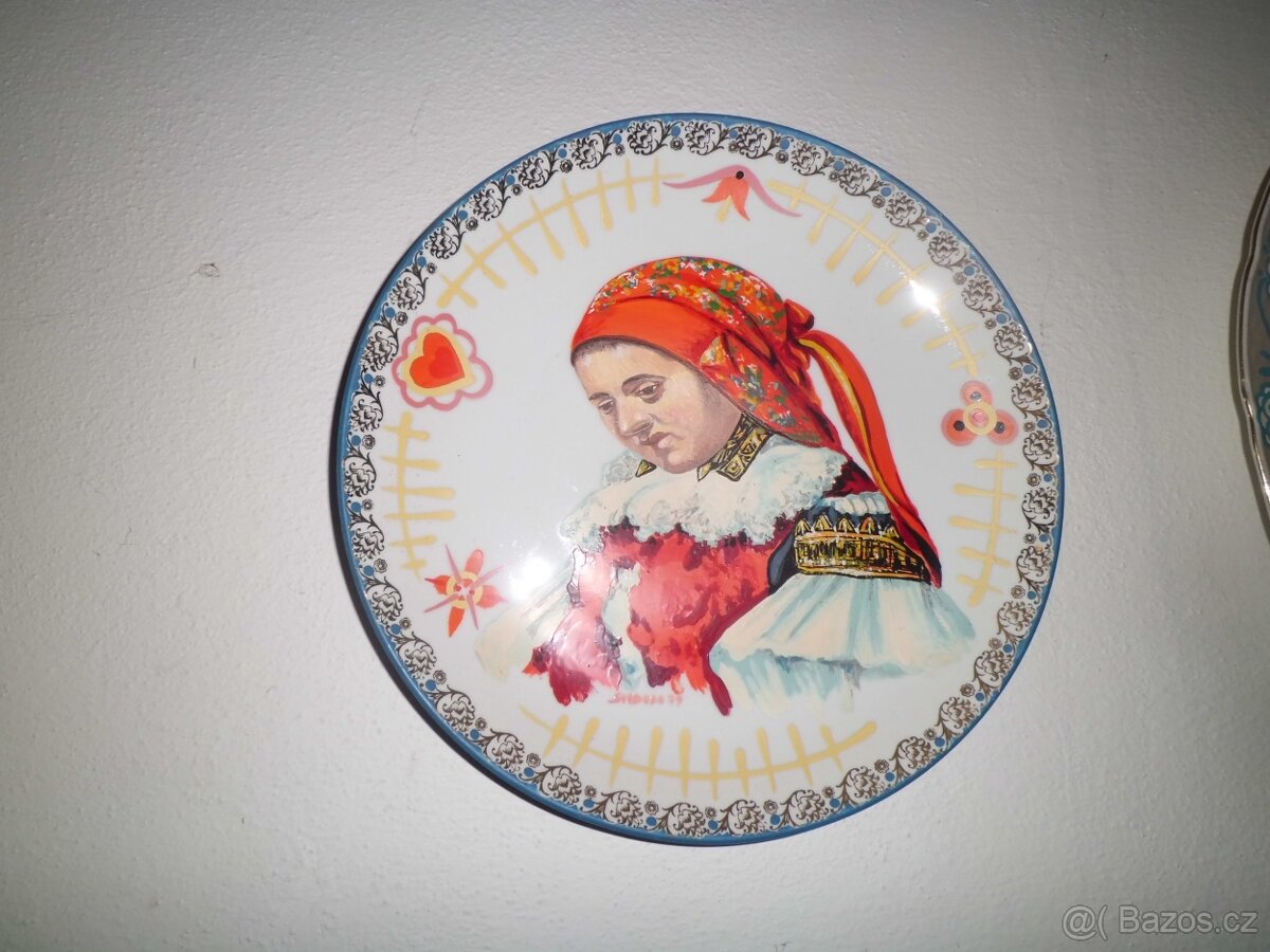 Ručně malovaný obraz na talíři. - 8