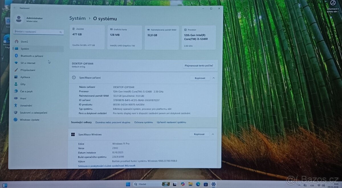 ZAKŘIVENÝ PC All In One AIO 27" - 8