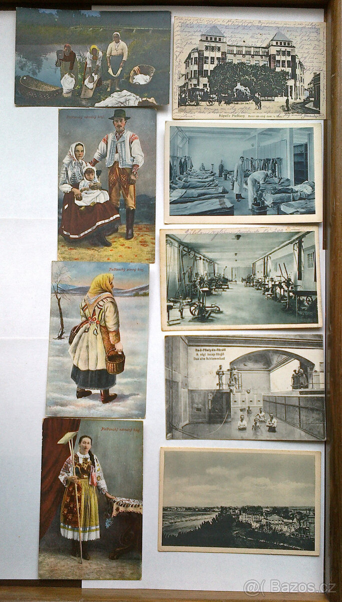 prodám Černobílé i kolorované pohlednice Piešťan a jiné - 8