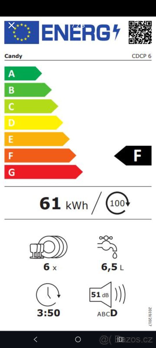 Myčka Candy CDCP - 6 malá - 8
