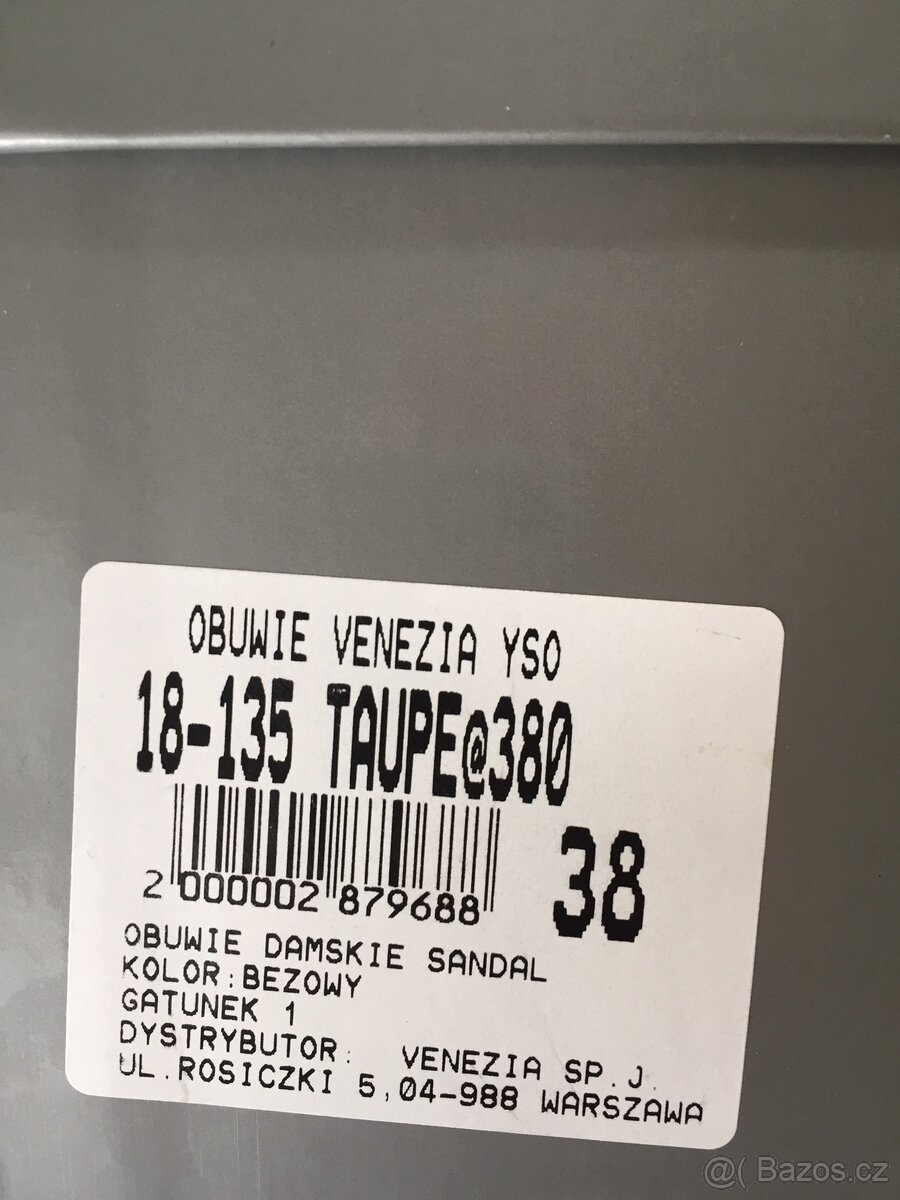 Obuv lodičky nude velikost 38 - 8