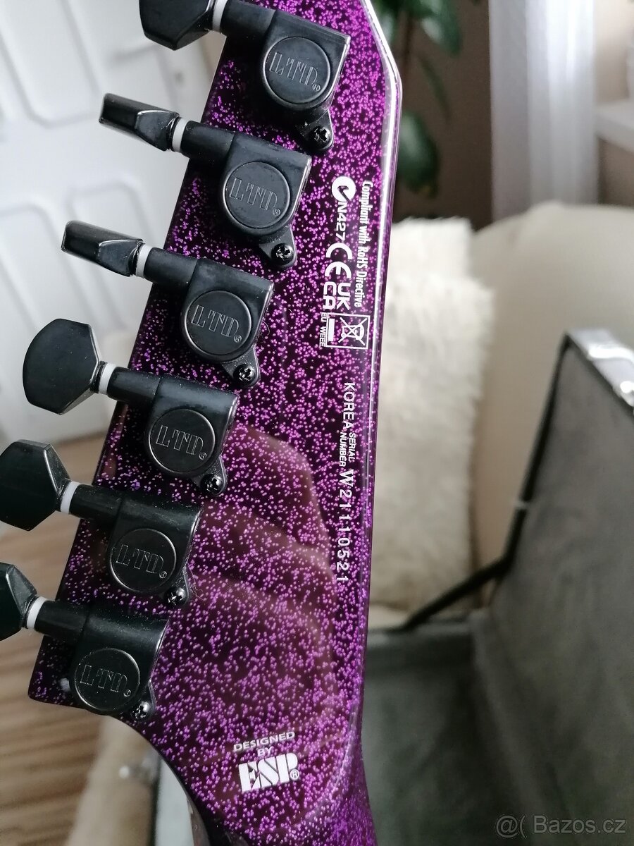 ESP LTD KH-602 PURPLE SPARKLE - 8