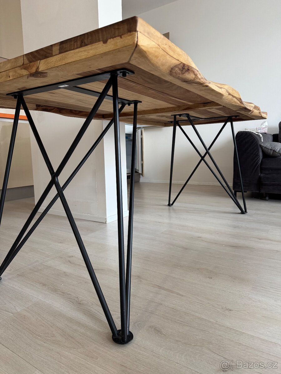 Designový dřevěný stůl - 8