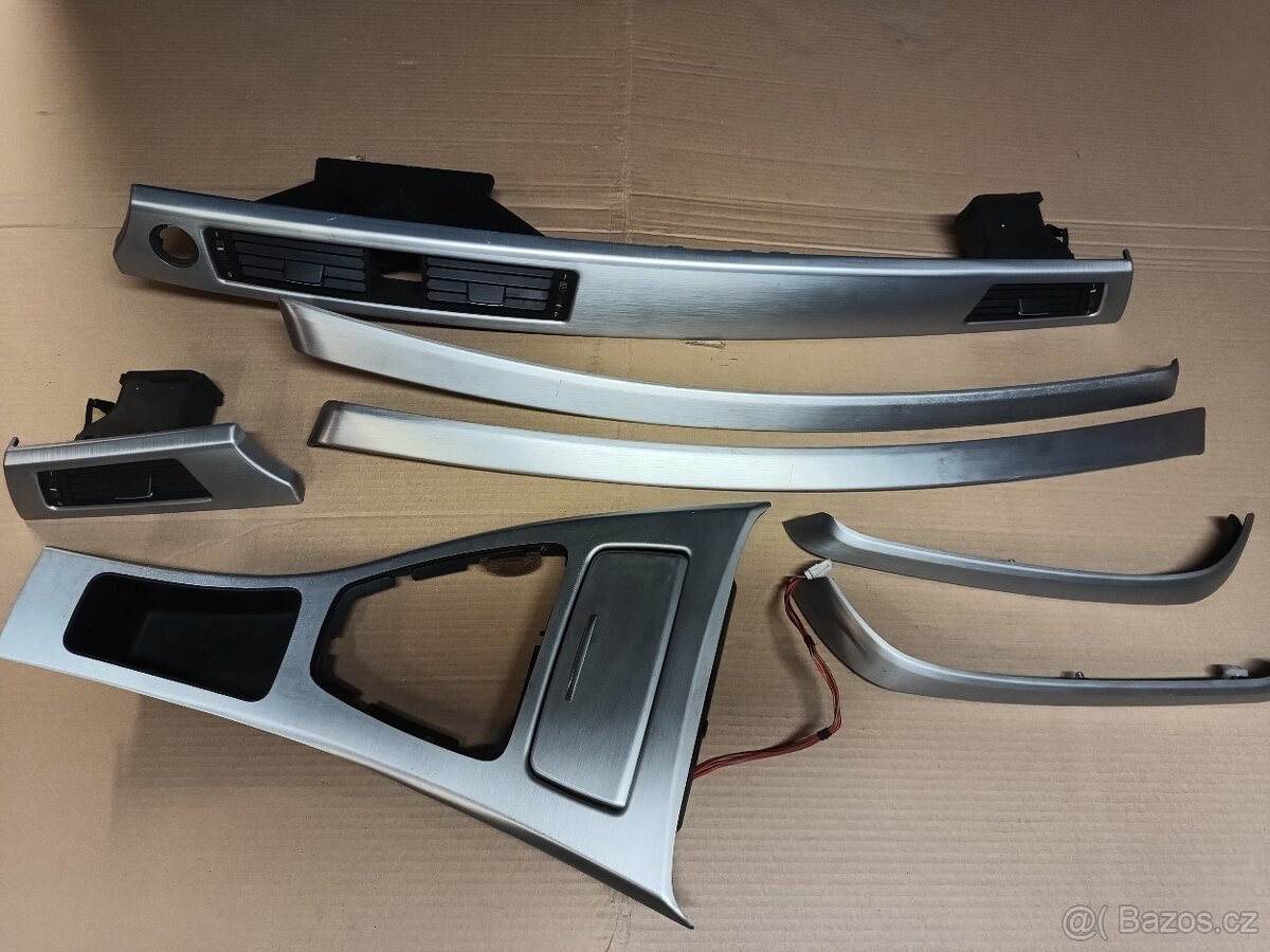 interiér dekor lišty pro Bmw e91 a e90 - kartáčovaný hliník - 8