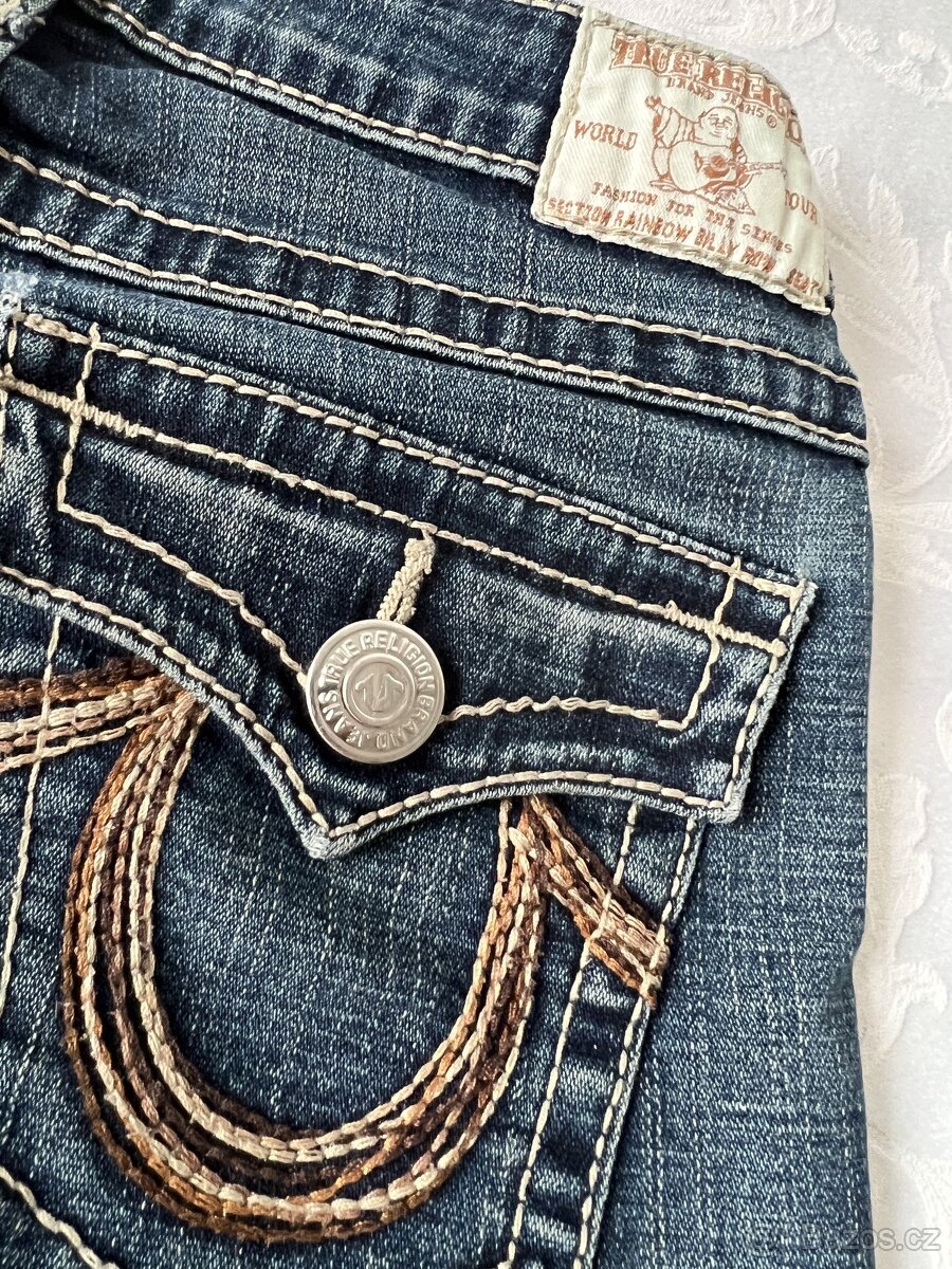 True Religion - dáms. džíny USA, vysoká PC - vel. 28 - 8