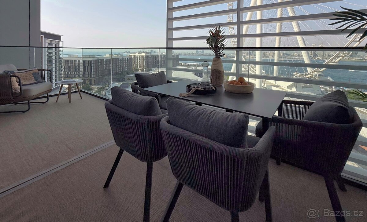 🌊 Luxusní apartmán 4+kk s výhledem na Ain Dubai – Bluewater - 8