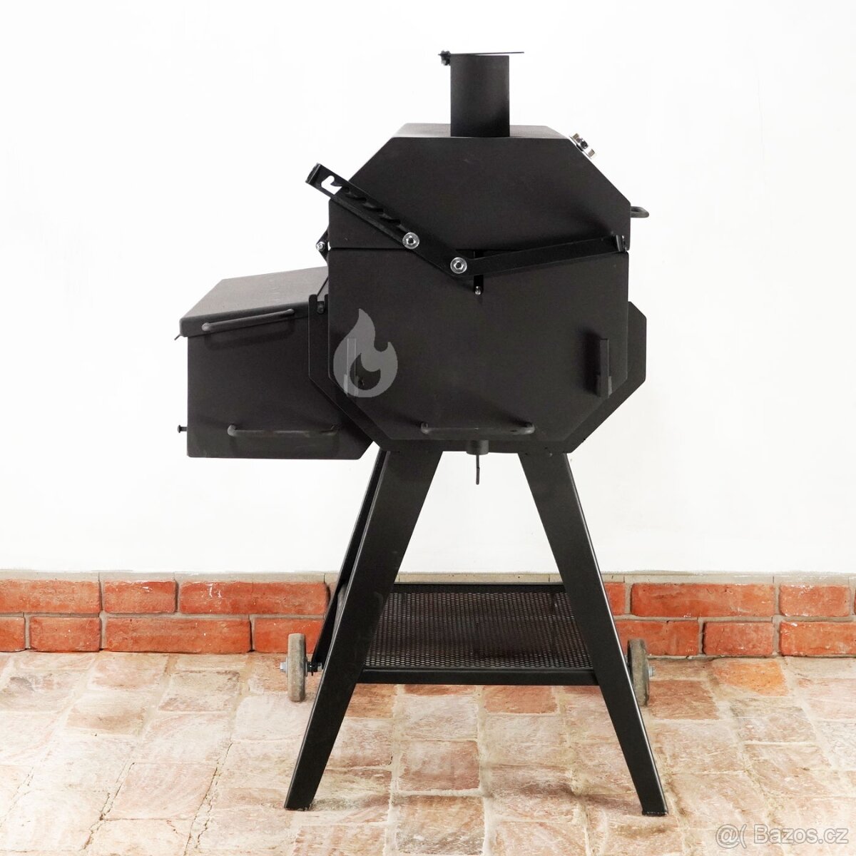 Gril na kýtu, kuřata G450 Braver se zadním topeništěm, jehla - 8