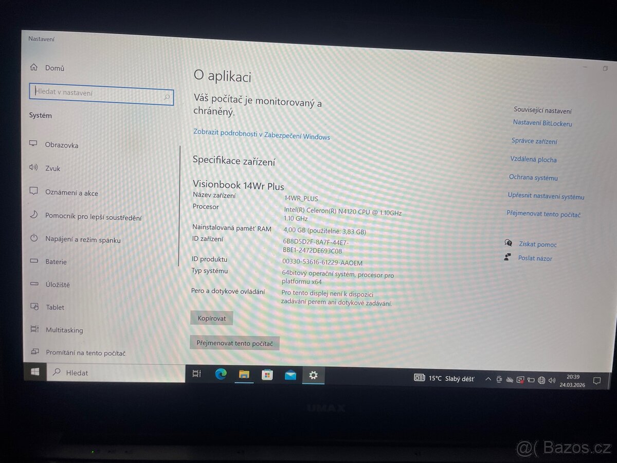Notebook UMAX Visionbook 14WR Plus, IPS - 8