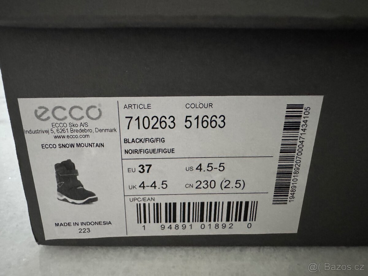 Sněhule Ecco / zimní boty Ecco Snow Mountain vel. 37 - 8