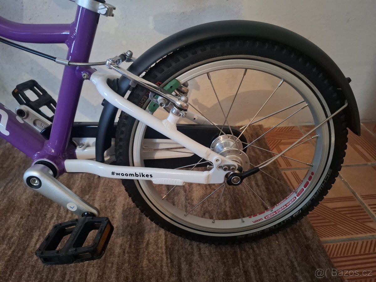 Woom 3 - fialové dětské kolo - 8