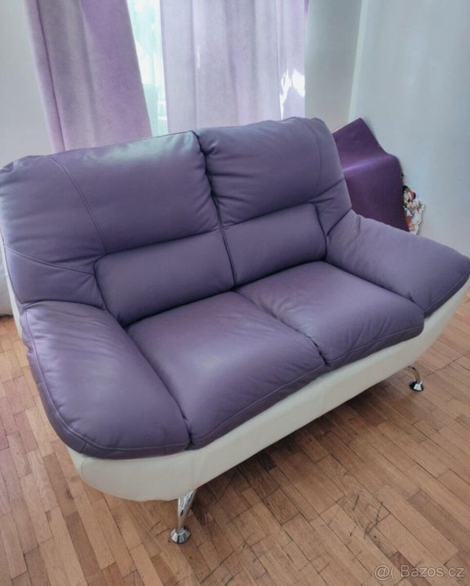 Kožená sedací souprava 3+2 - 8