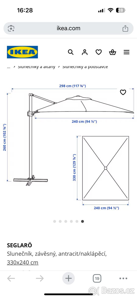 Slunečník Ikea - 8