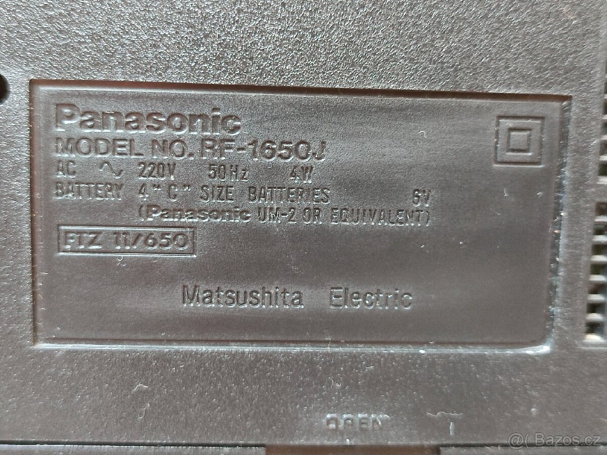 RADIO PANASONIC RF -1650J, GX-50 HIGH SENSIVITY - 8