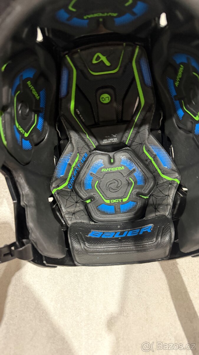 ✅ PROFI PRILBA BAUER - RE-AKT 155 - veľkosť L - BLACK ✅ - 8