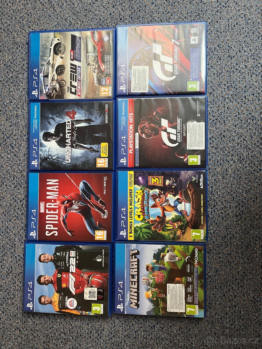 PS4 slim 500GB+ volant trustmaster t150+hry+ externí disk 1T - 8