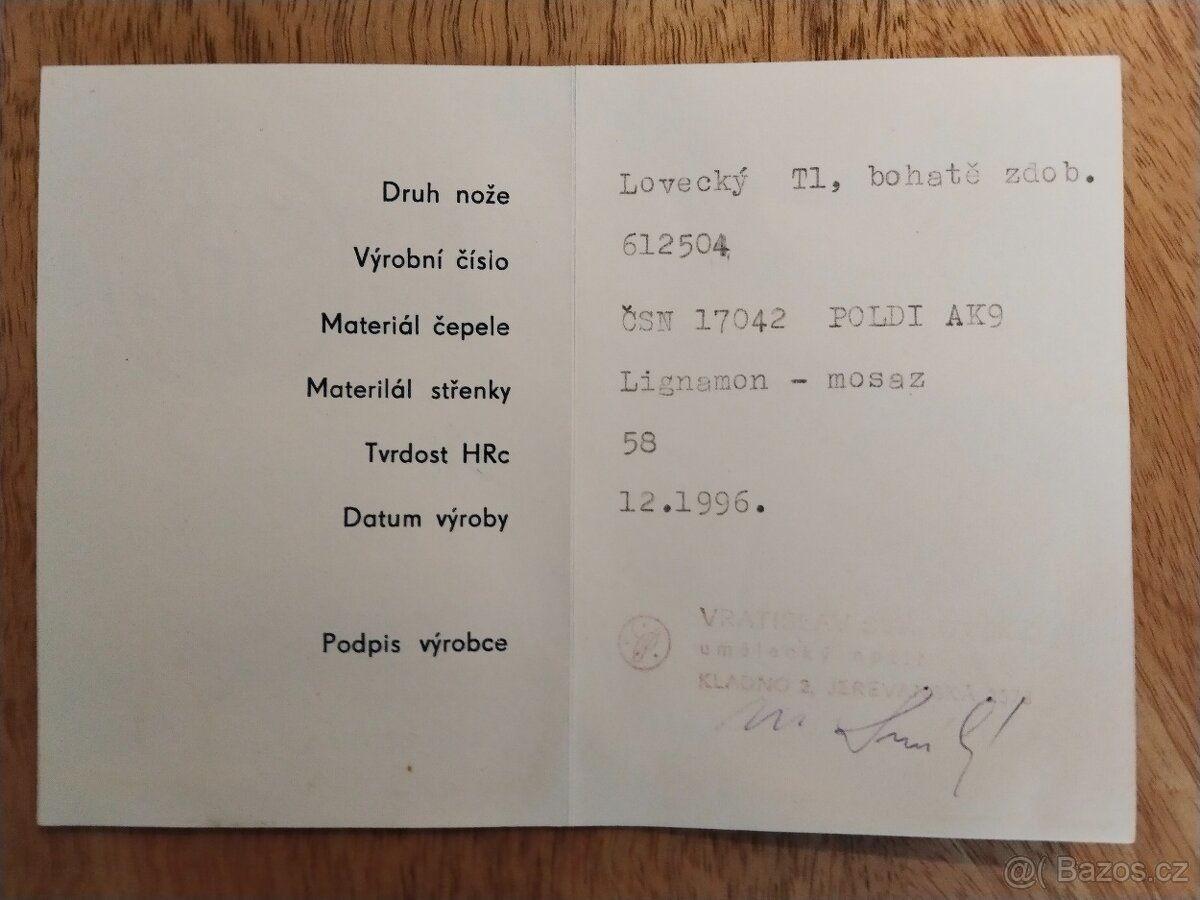 Lovecký nůž - 8