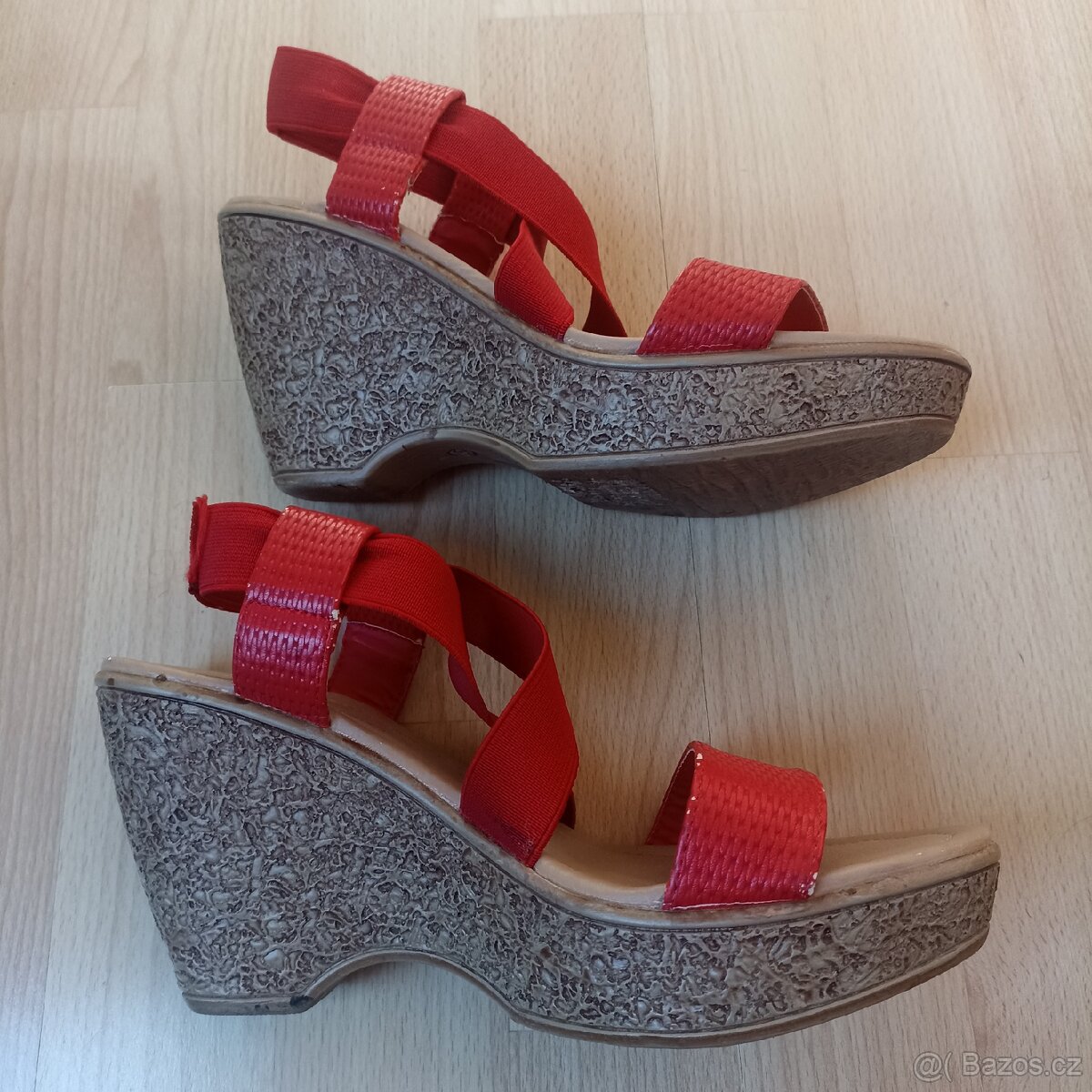 Letní střevíce na klínku vel.37 - 8