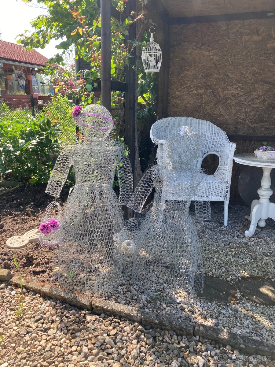 Duch zahrady - drátěné panny - 8