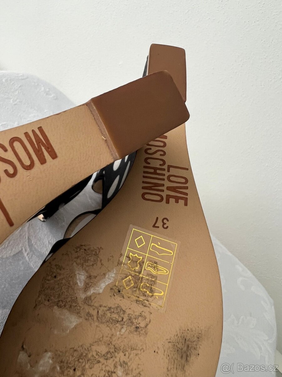 Moschino - dáms. nové boty na klínku – vel. 37 - 8