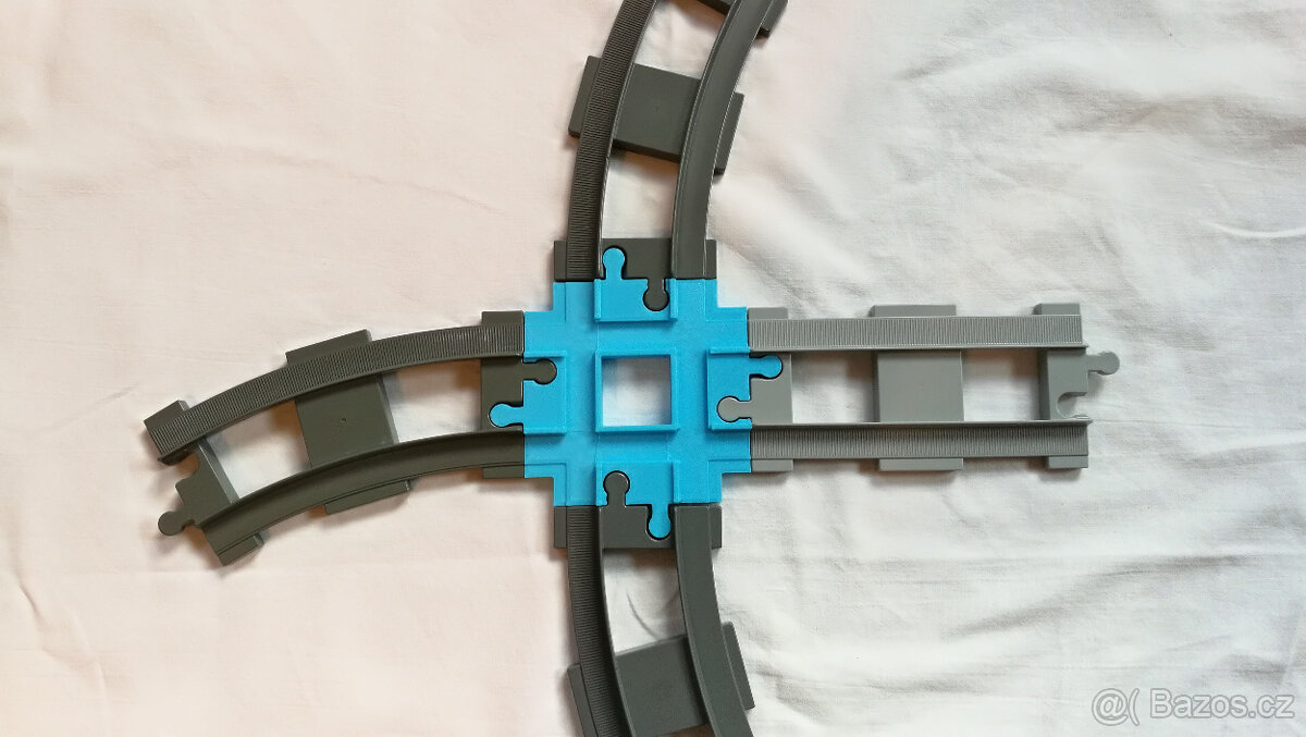 Duplo vlak, kolej - křížení kolejí - 8