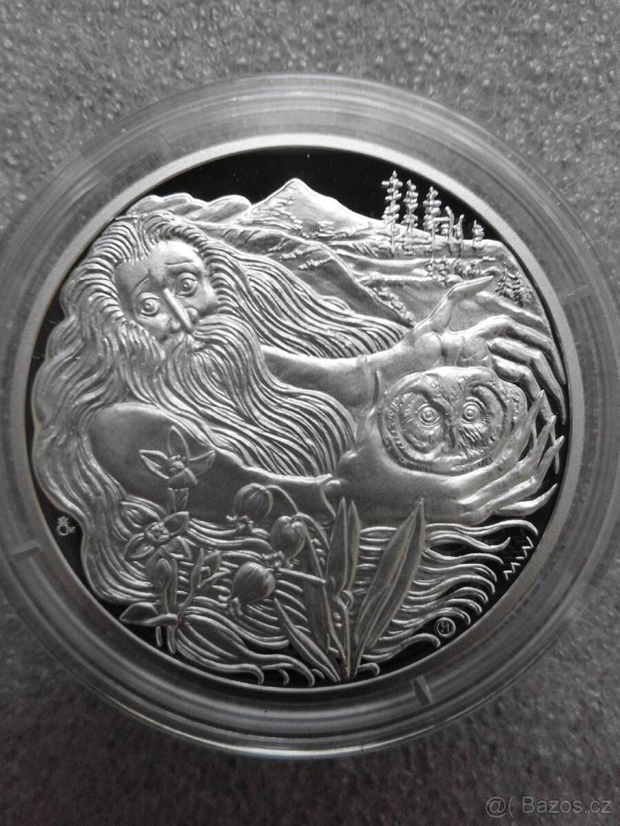 Sada 5 ks stříbrných medailí Strážci českých hor. - 8