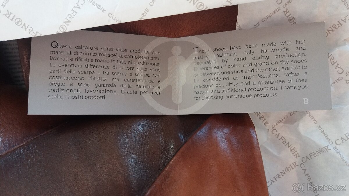 Kožené kotníčkové boty / kozačky Cafénoir vel. 38 - 8