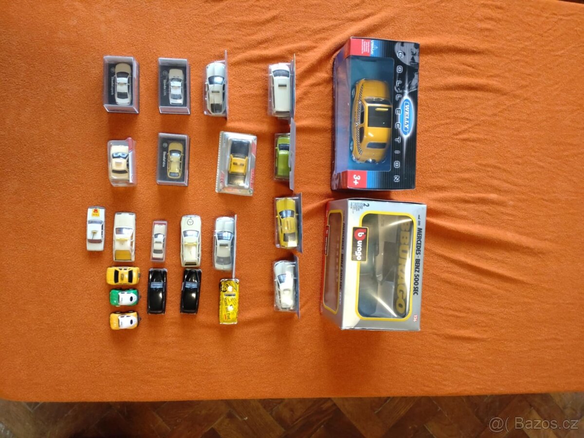 Modely aut TAXI 93 kusů POUZE KOMPLET - 8