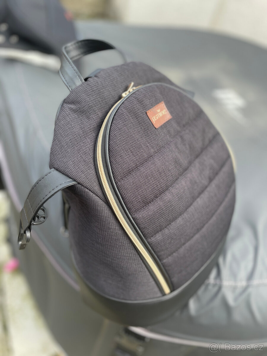 Jasmine Camino Černo-zlatý kočárek trojkombinace - 8