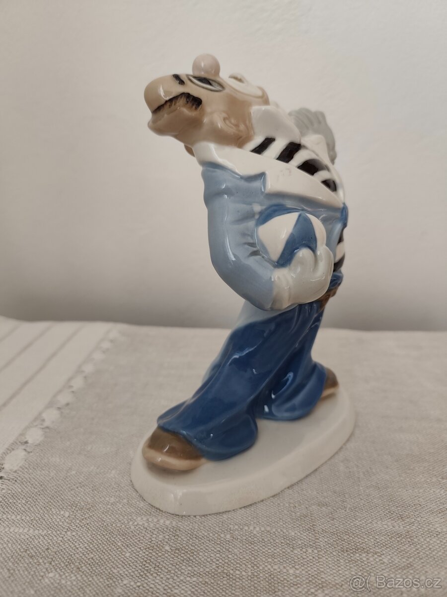 Royal dux klaun Bradáček porcelánová soška rarita - 8