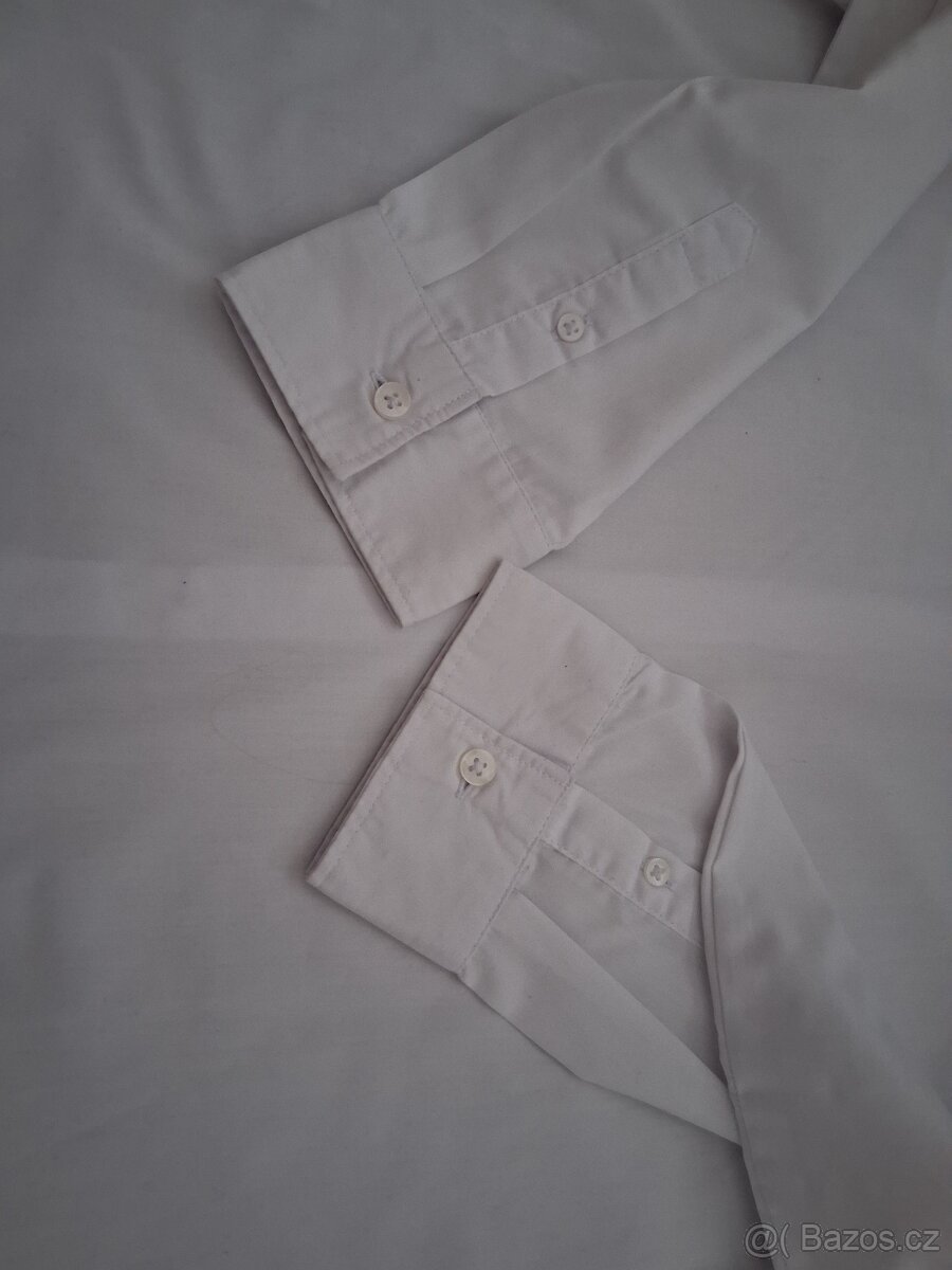 H&M košile bílá vel. 170 - 8