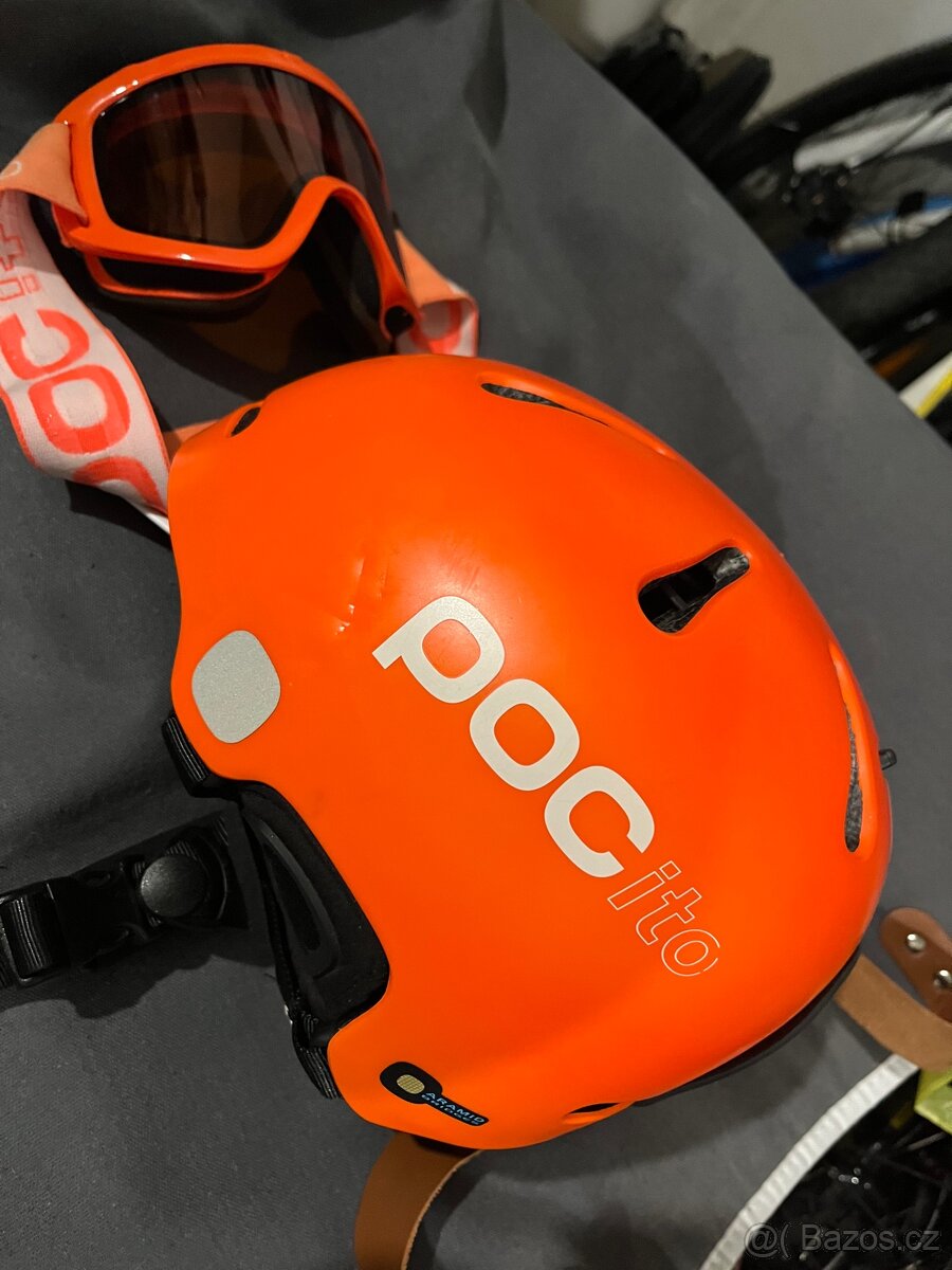 POC lyžařská helma XS 51-54cm nastavitelná + bryle POC+ vak - 8