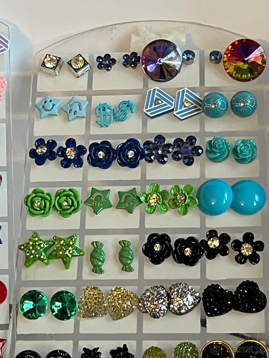 Naušnice krásné barevné - různé - 8