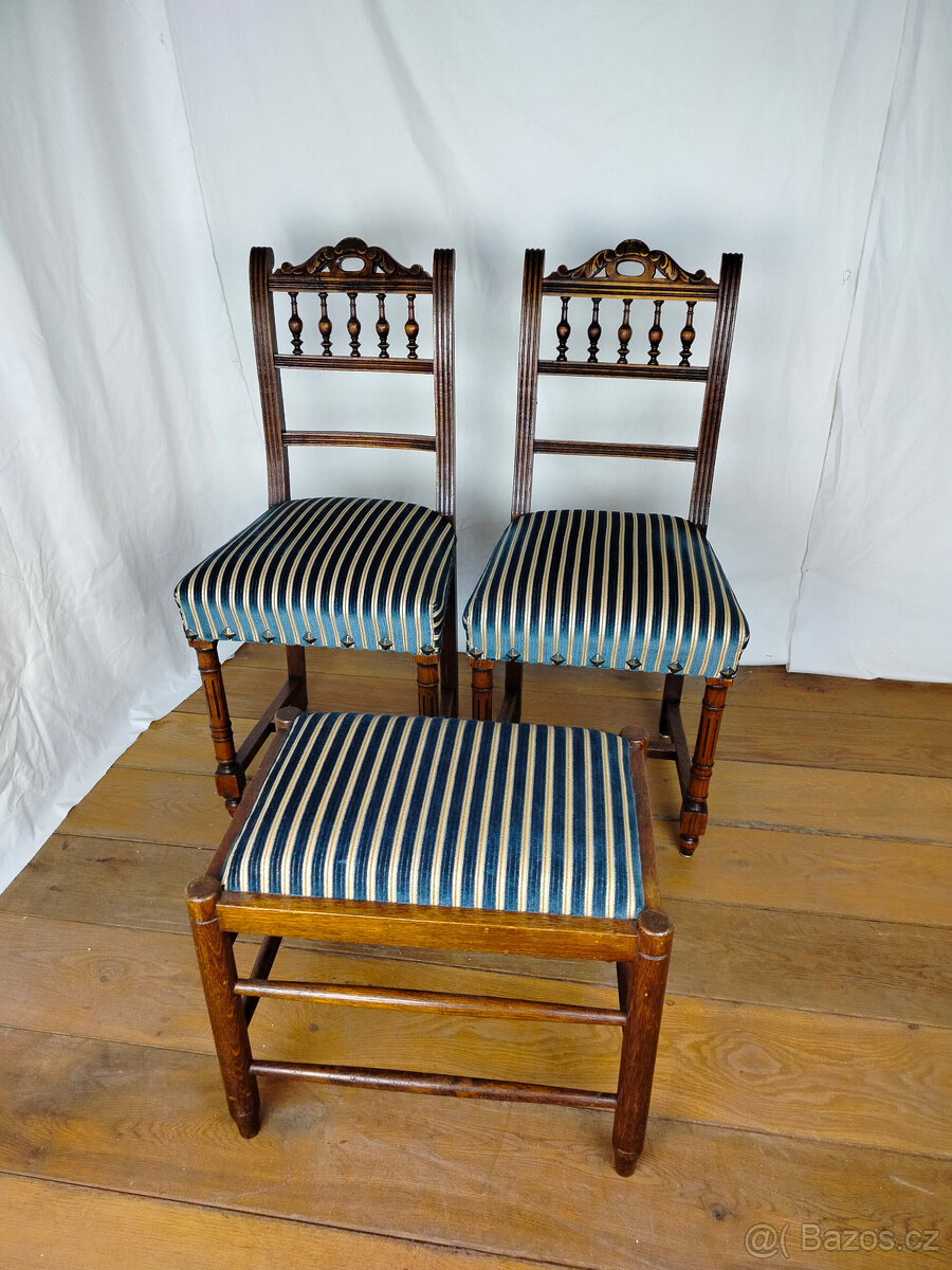 Jídelní židle a podnožka - 8