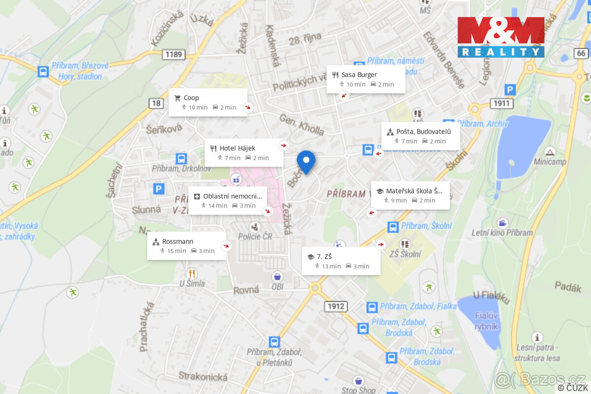 Pronájem bytu 1+kk, 24 m², Příbram - 8