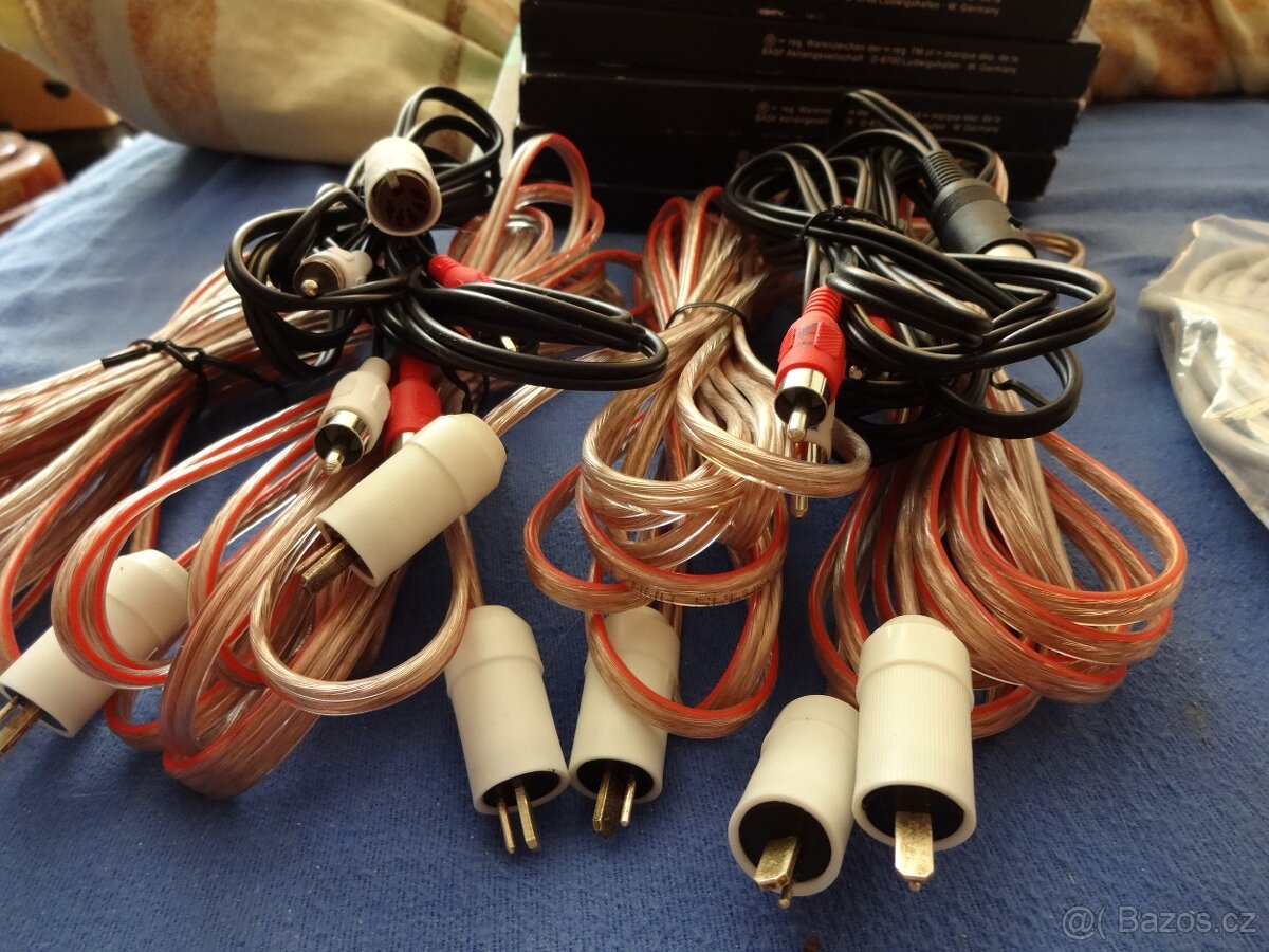 KABELY A REDUKCE nf. signálu, různé typy a délky - 8