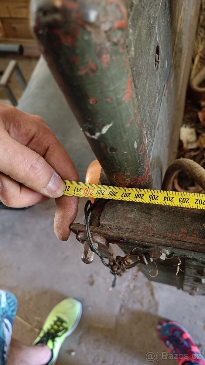 vozík vlečka domácí výroby za malotraktor fréza - 8