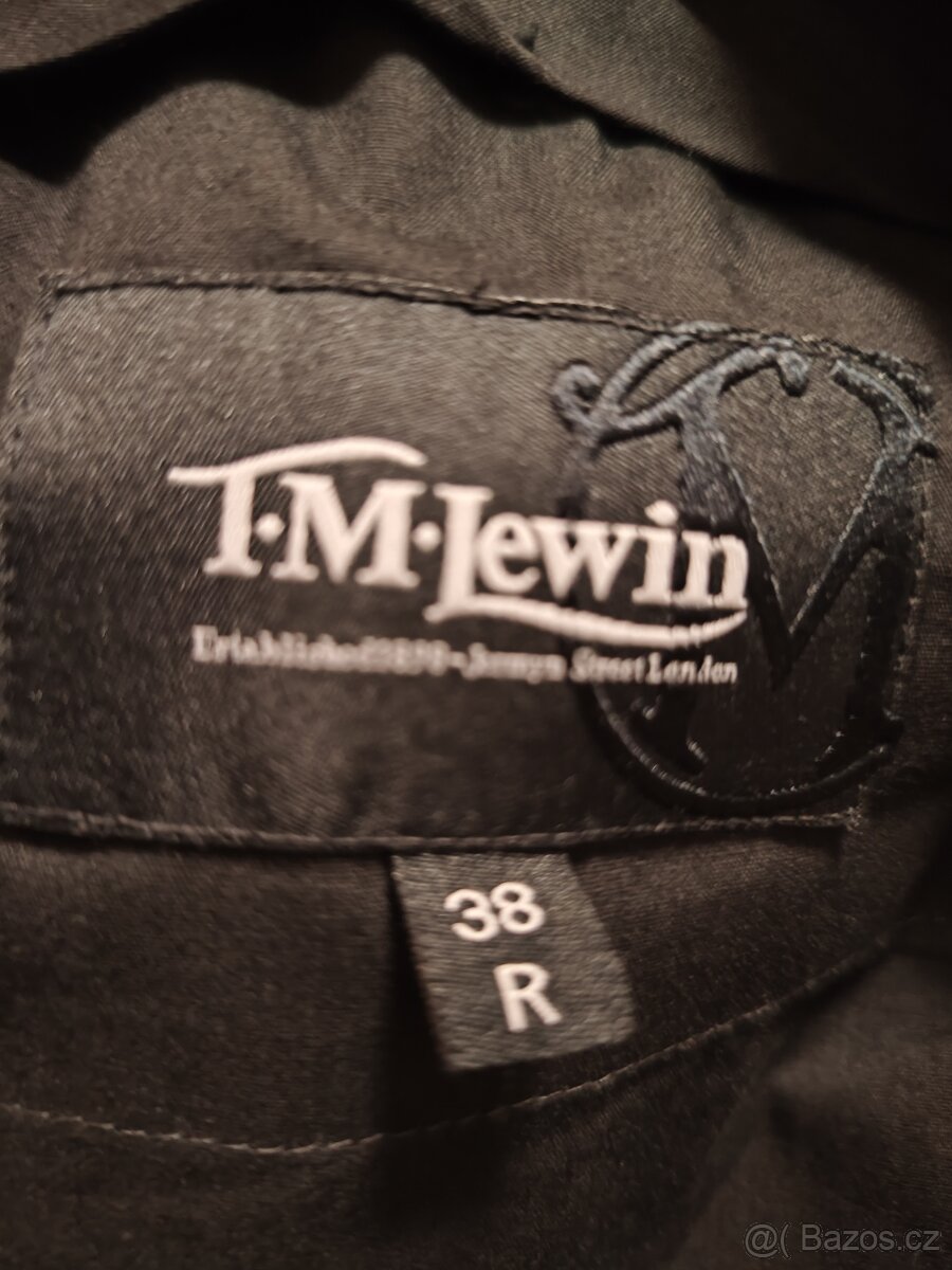 Pánský oblek T. M. Lewin - šedo-černý - 8