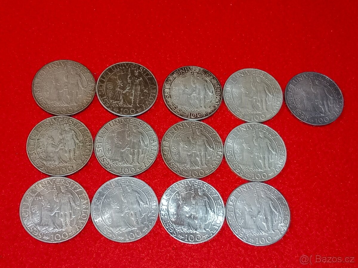 Československé stříbrné mince 212 ks - pouze komplet - 8