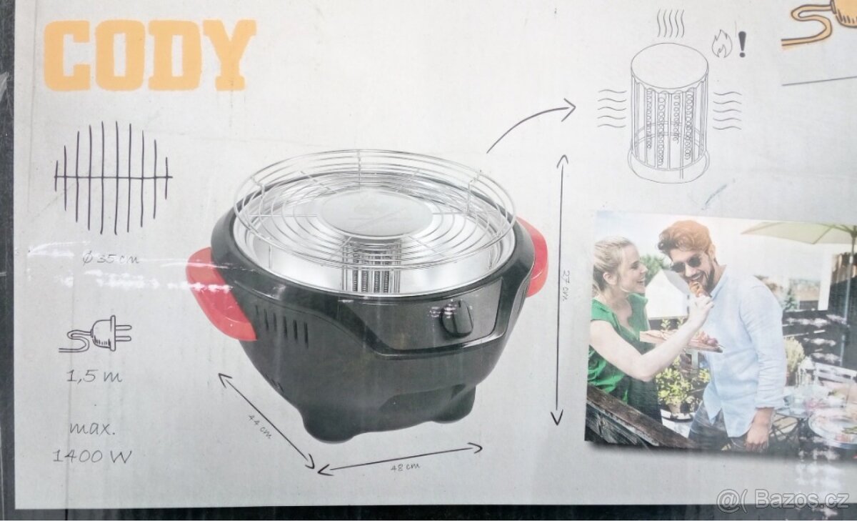 Bezkouřový gril elektrický infra - 8