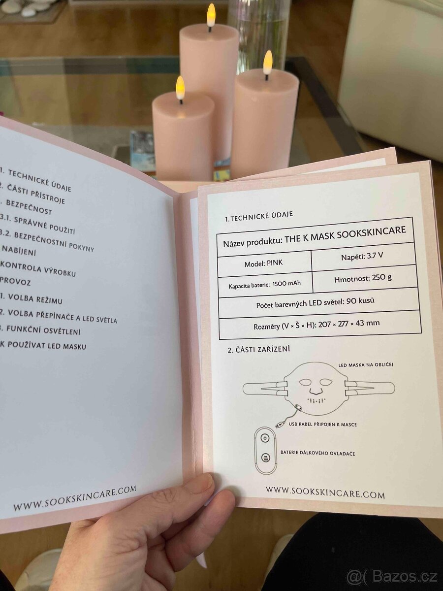 Luxusní kosmetická LED maska - 8