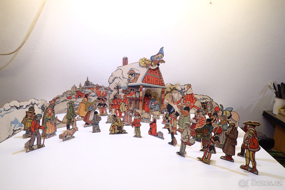 Betlém - starý - na překližce - 8