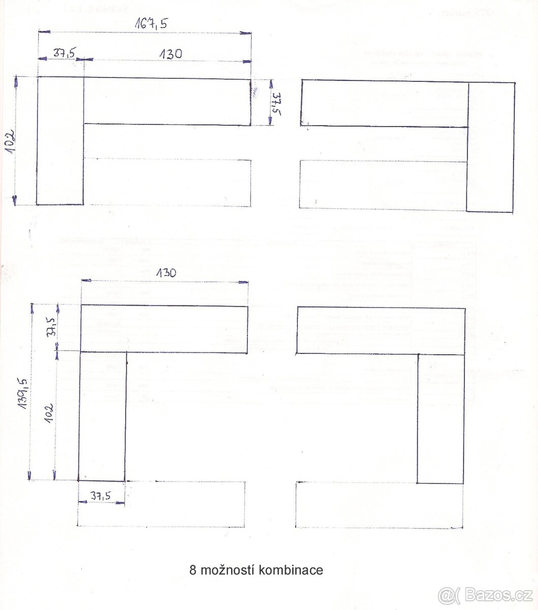 Jídelní kout - 2 lavice + konferenční stůl - 8