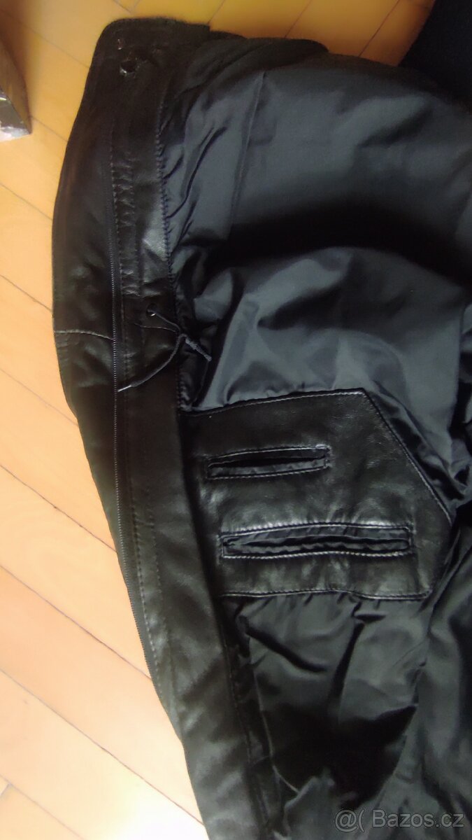 Kožená bunda černá vel. XL/XXL - 8