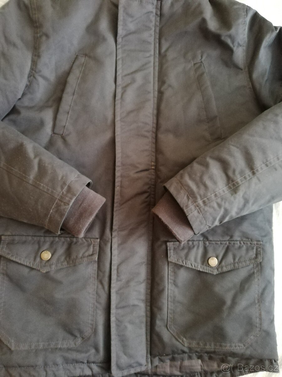 zimní chlapecká tm. modrá bunda 12/13 let - 8