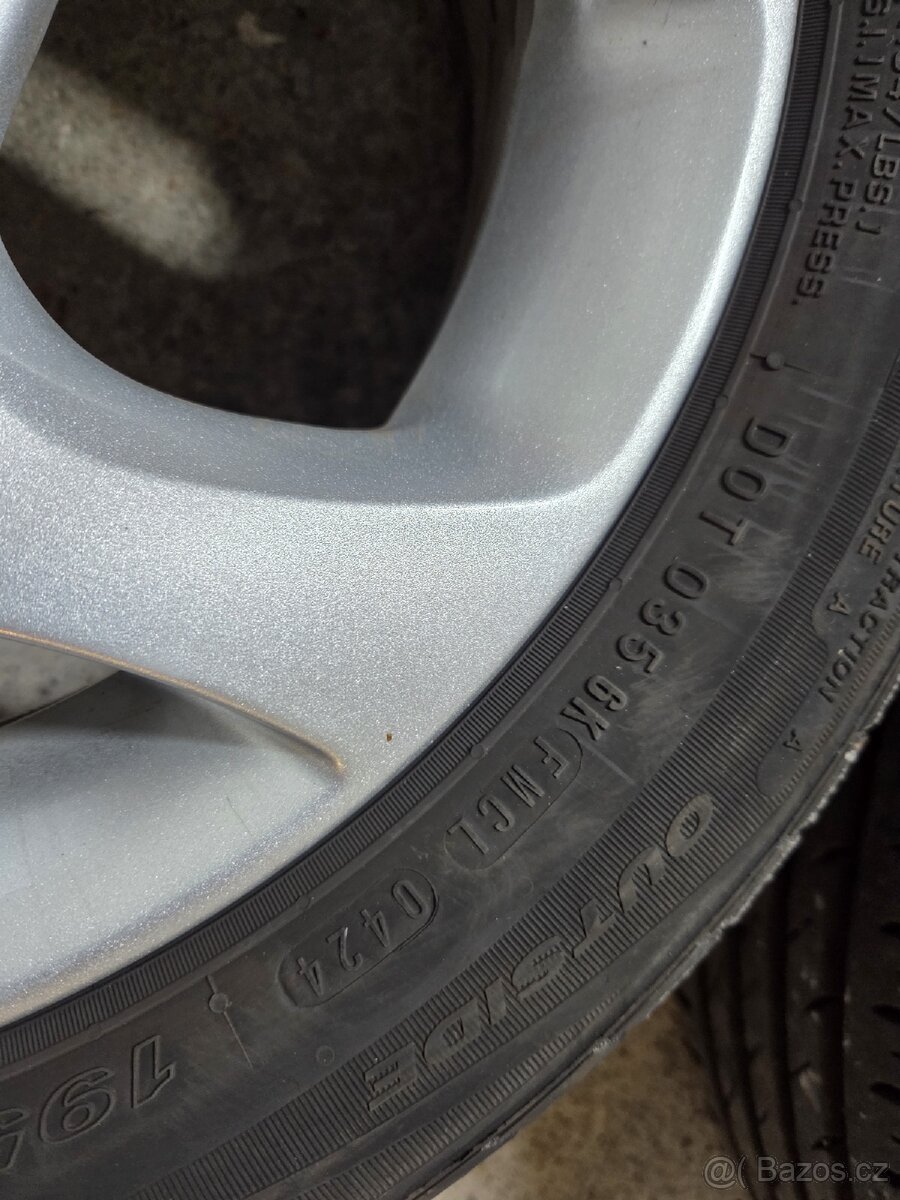 Alu kola Ford 6Jx15 ET47,5 + letní pneu Nexen 195/50 R15 - 8