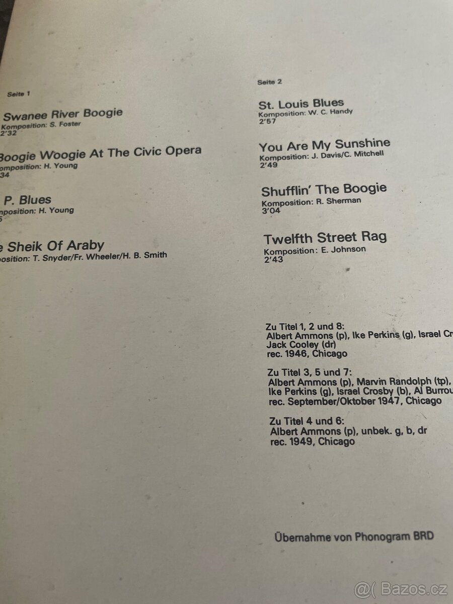 Albert Ammons jazz LP - 8